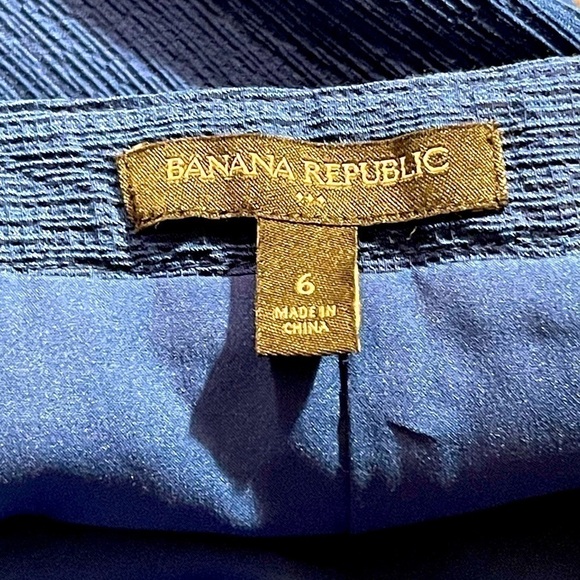 Banana Republic Blue Ruffle Layered Skirt Casual Short Mini Skirt, Sz 6 - Picture 3 of 7